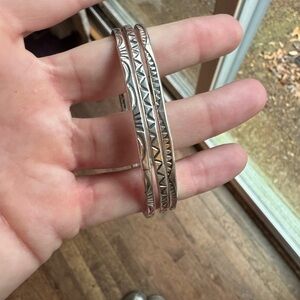 Native American stamped bangles